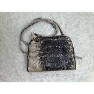 LOGO by Lori Goldstein Embossed Snakeskin Genuine Leather Crossbody‎ Purse NWOT